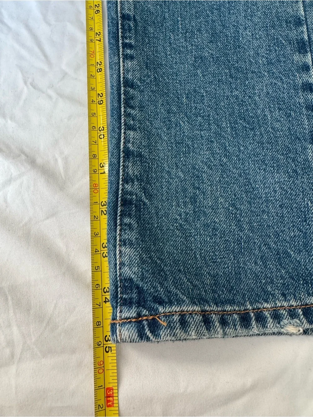 MADEWELL pieced barrel-leg Jean size 25Tall